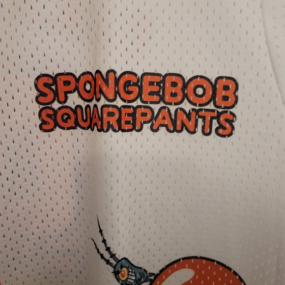 Nickelodeon SpongeBob SquarePants & Friends Baseball Jersey White/Orange Mens 4X - Picture 4 of 11